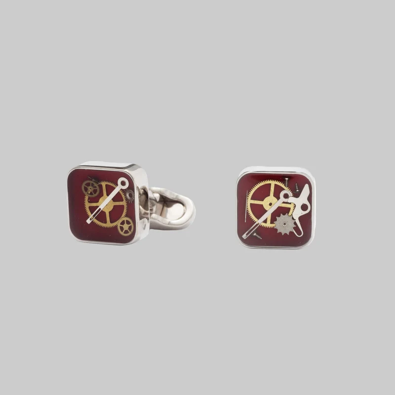 Concord - Square cufflinks with gears