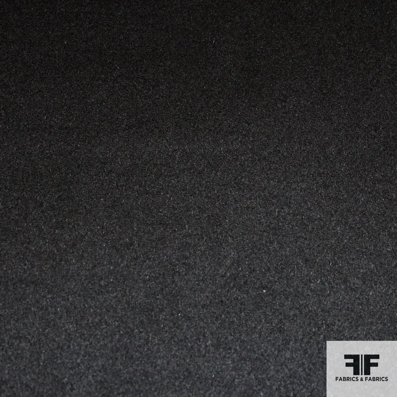 Double-Faced Wool Coating - Black