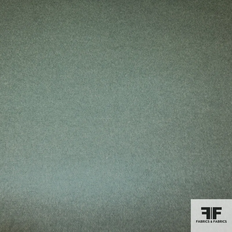 Double-Faced Wool Coating - Teal