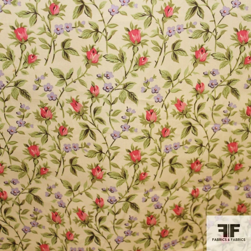 Multicolor Floral Printed Cotton