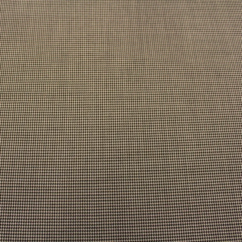 Houndstooth Wool Stretch Suiting - Black/Grey