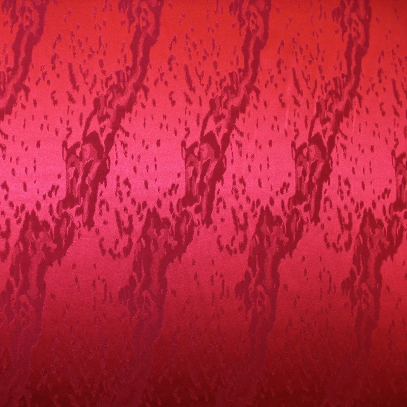 Abstract Silk Jacquard - Scarlet Red