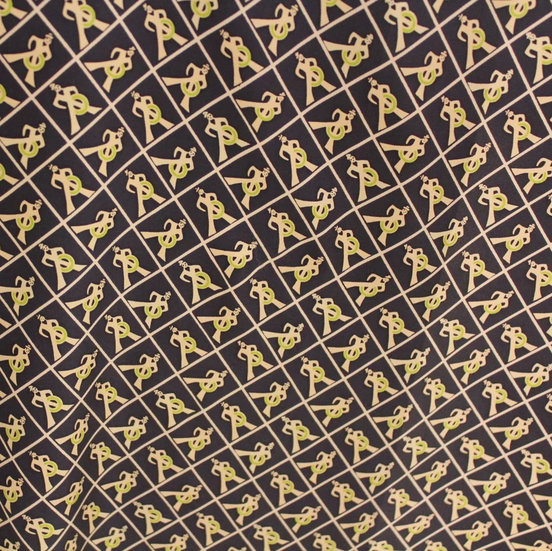 Graphic Sailor Silk Twill - Navy