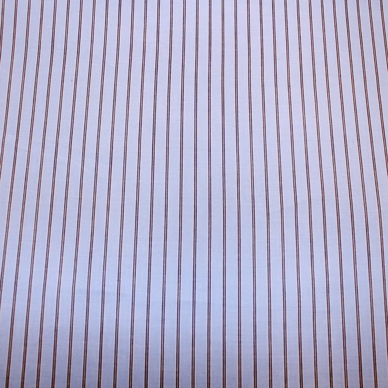 Striped Cotton Shirting - Blue/Navy