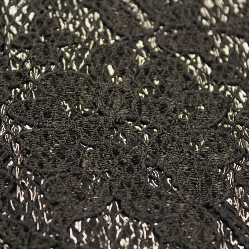 Floral Novelty Lace - Black