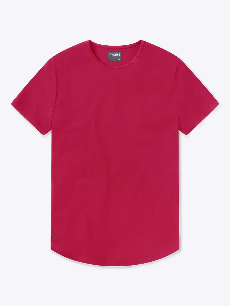 AO Curve-Hem Tee | Red Glory Signature-Fit PYCA Pro®