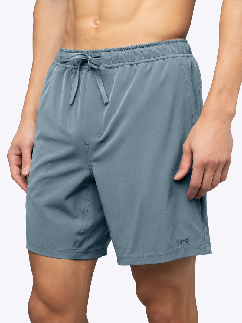 Crossover Active Short 7" Lined | Naples Blue Classic-fit