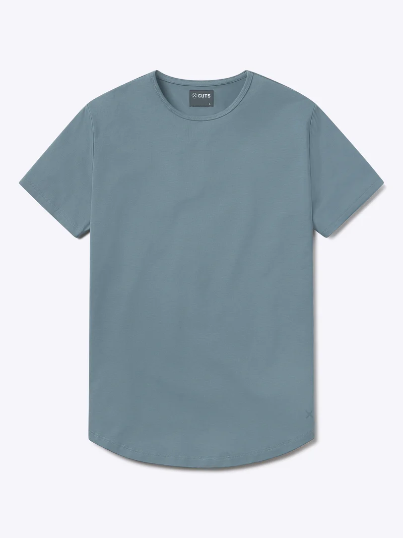 AO Curve-Hem Tee | Naples Blue Signature-Fit PYCA Pro®
