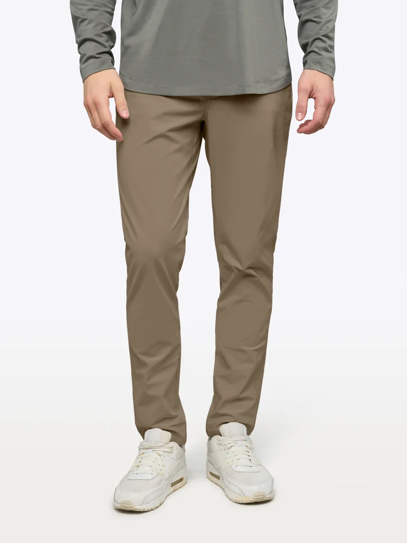 AO 5 Pocket Pant | Sepia Tint Slim-fit Versaknit®