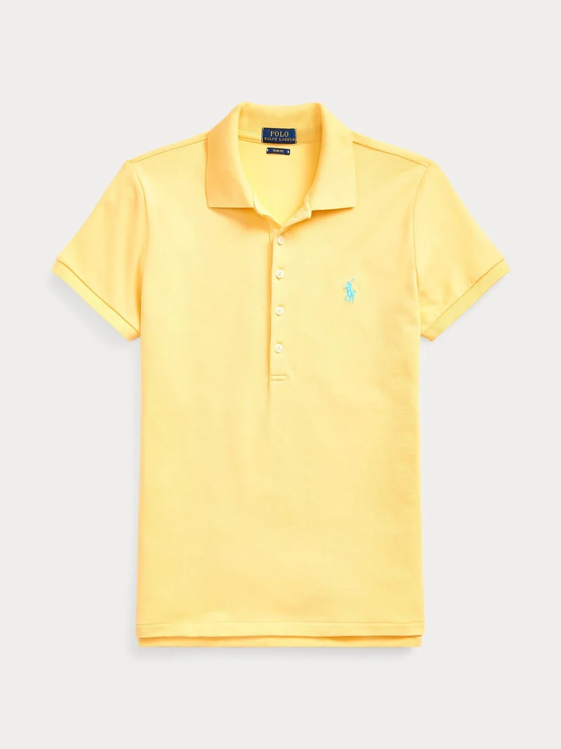Ljusgul Slim Fit Piké