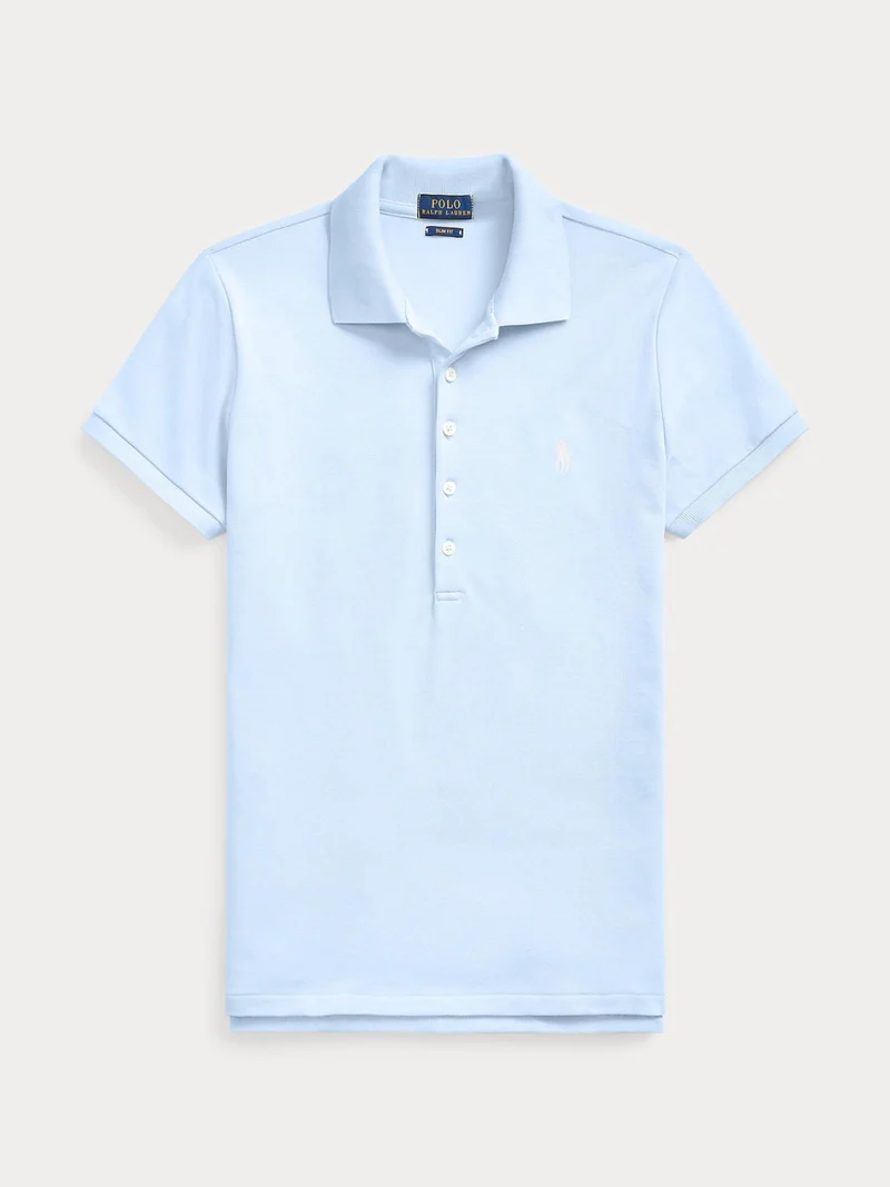 Ljusblå Slim Fit Piké
