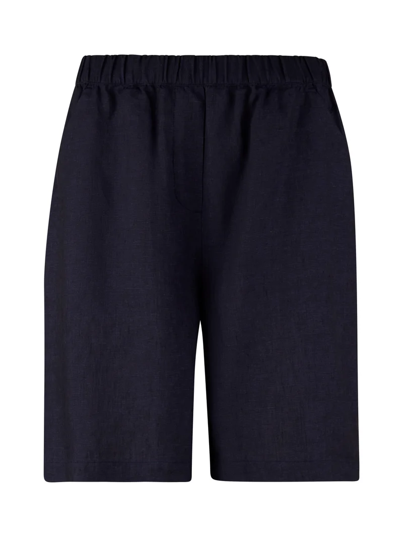 Marinblå Joy Linneshorts