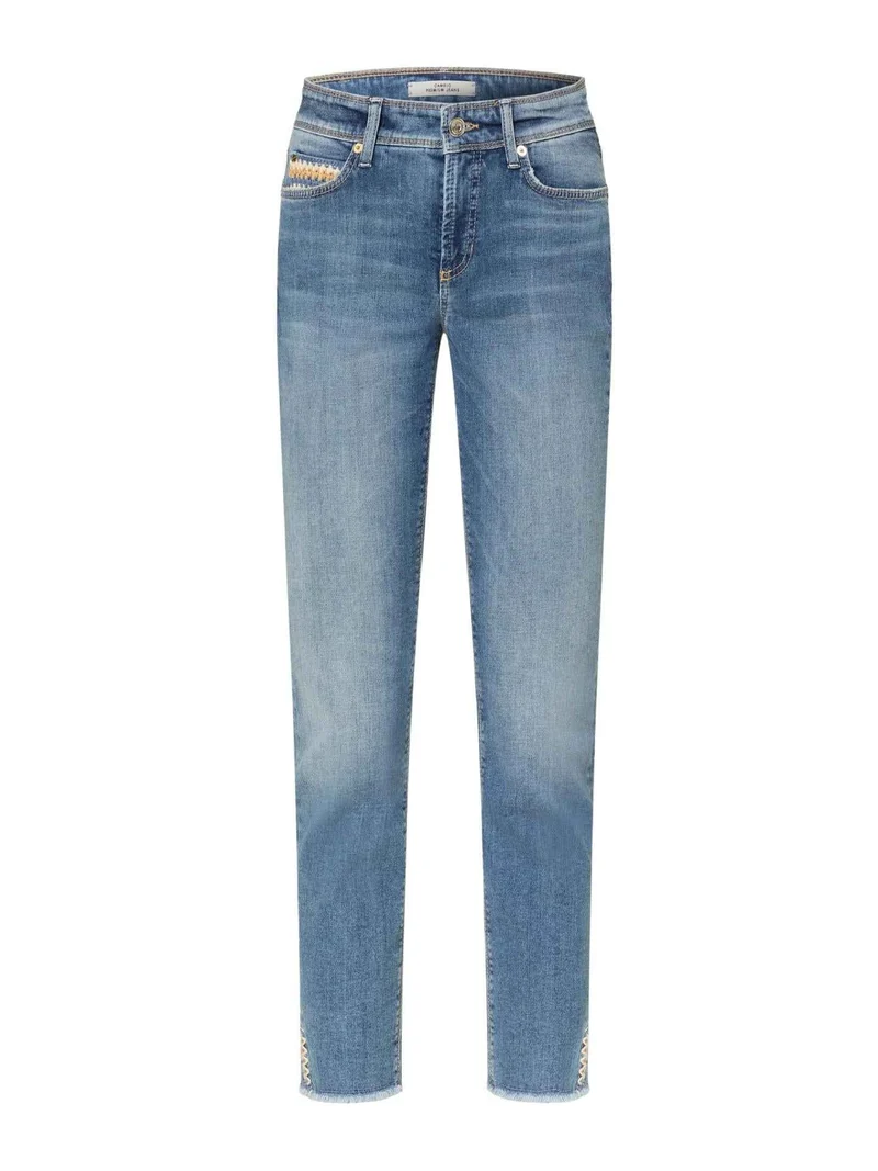 Blå Piper Short Fringed Jeans