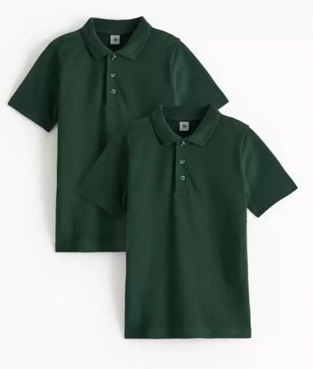 2 Pack Unisex Polo Shirts - Green