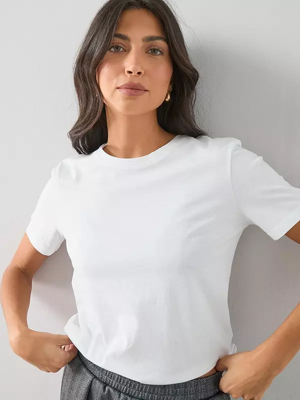 Crew Neck T-Shirt-White
