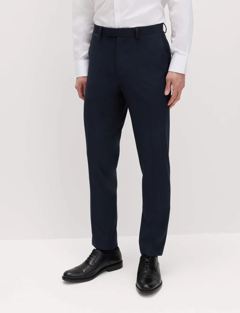 Slim Fit Stretch Ultimate Suit Trousers - Navy