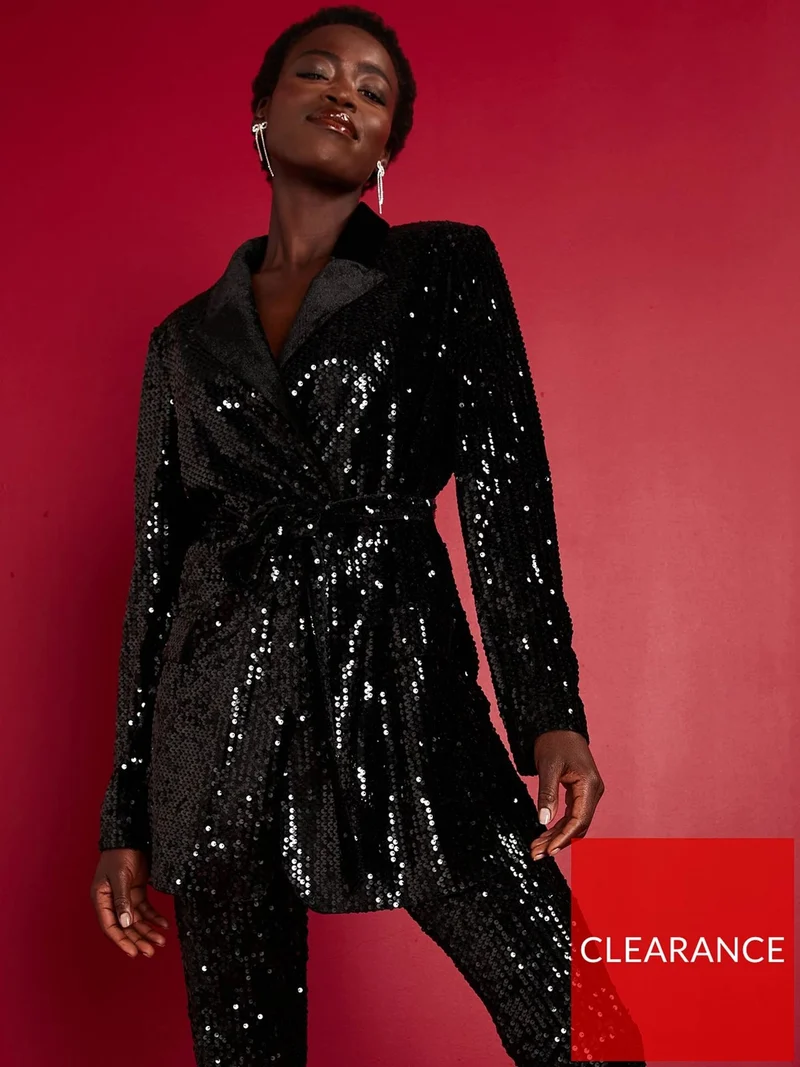 Double Breasted Wrap Blazer