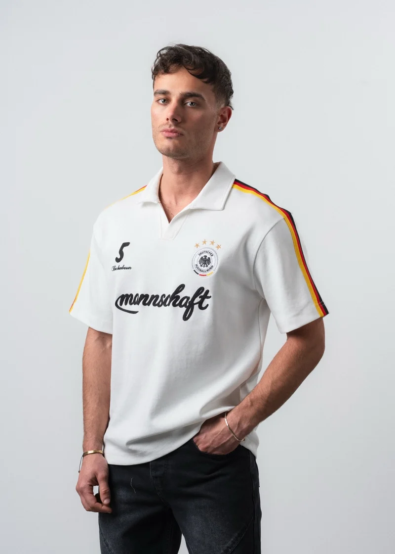 Men's Germany Retro Jersey T-Shirt White