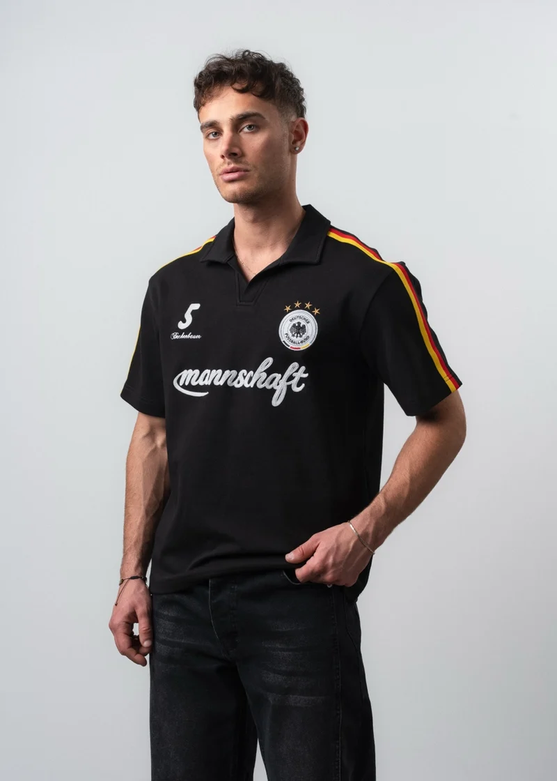 Men's Germany Retro Jersey T-Shirt Black