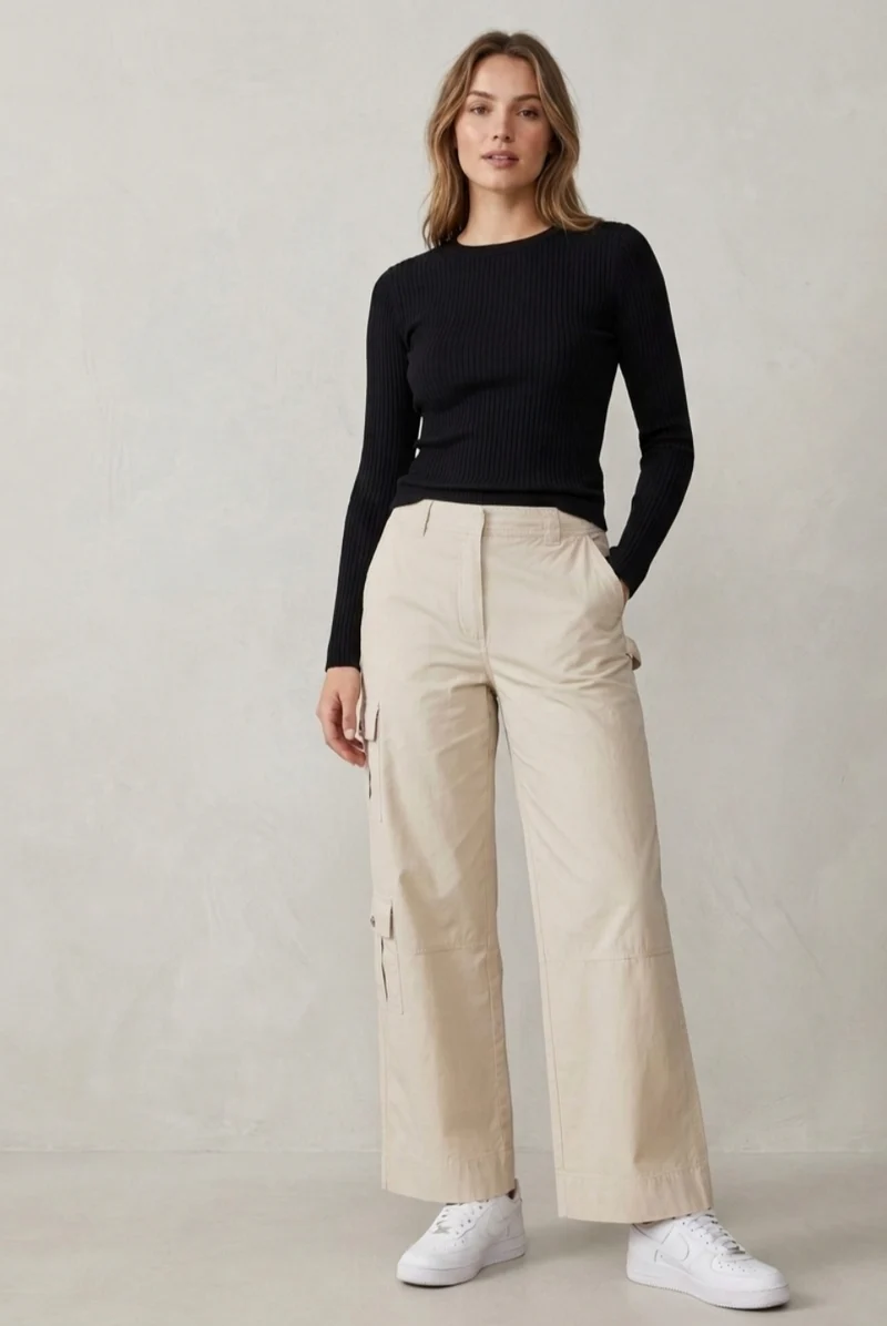 Wide Leg Cargo Pant