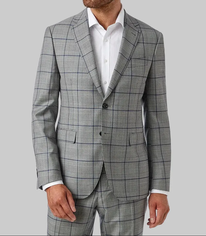 Bold Check in Grey
