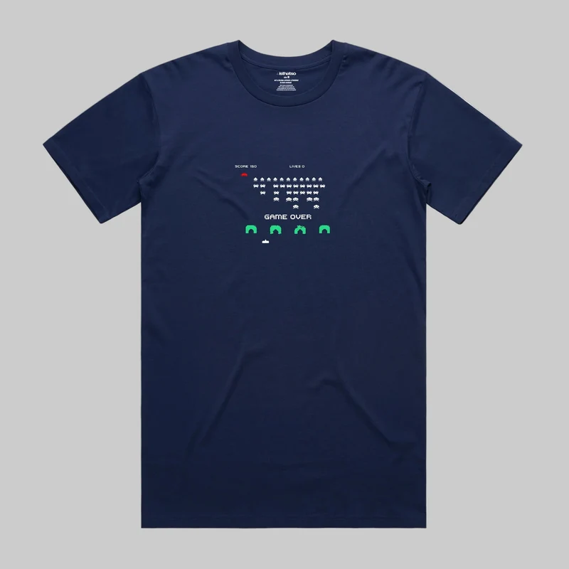Game Over T-Shirt in Blue
