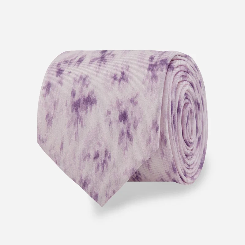 Ikat Floral Lilac Tie