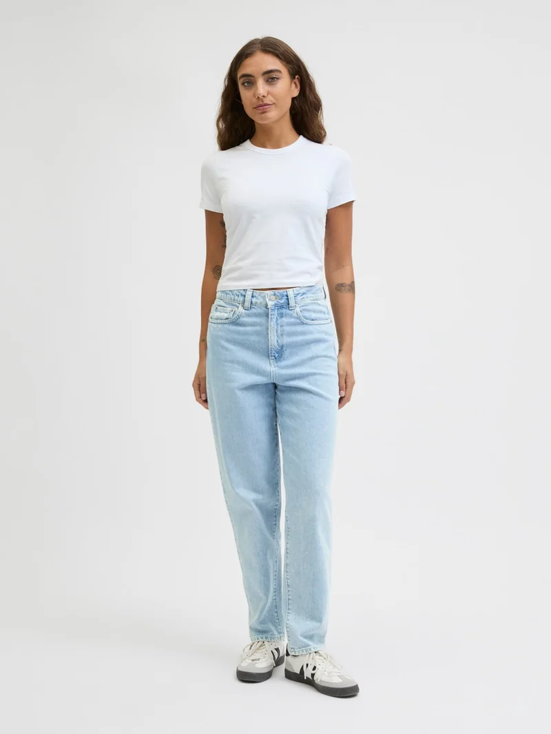 Mom Fit High waist Jeans - Light Blue