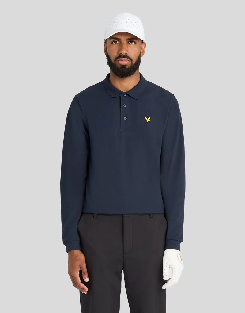 Technical Long Sleeve Polo Shirt