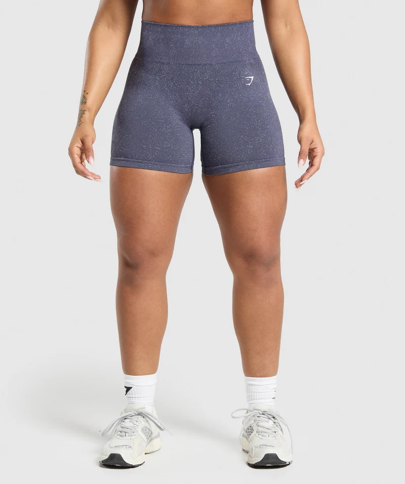 Gymshark Adapt Fleck Seamless Shorts - Weighted Purple/Metal Purple