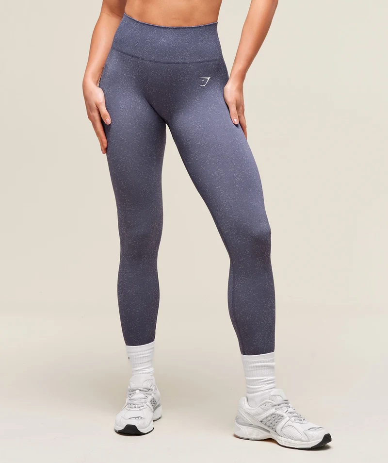 Gymshark Adapt Fleck Seamless Leggings - Weighted Purple/Metal Purple