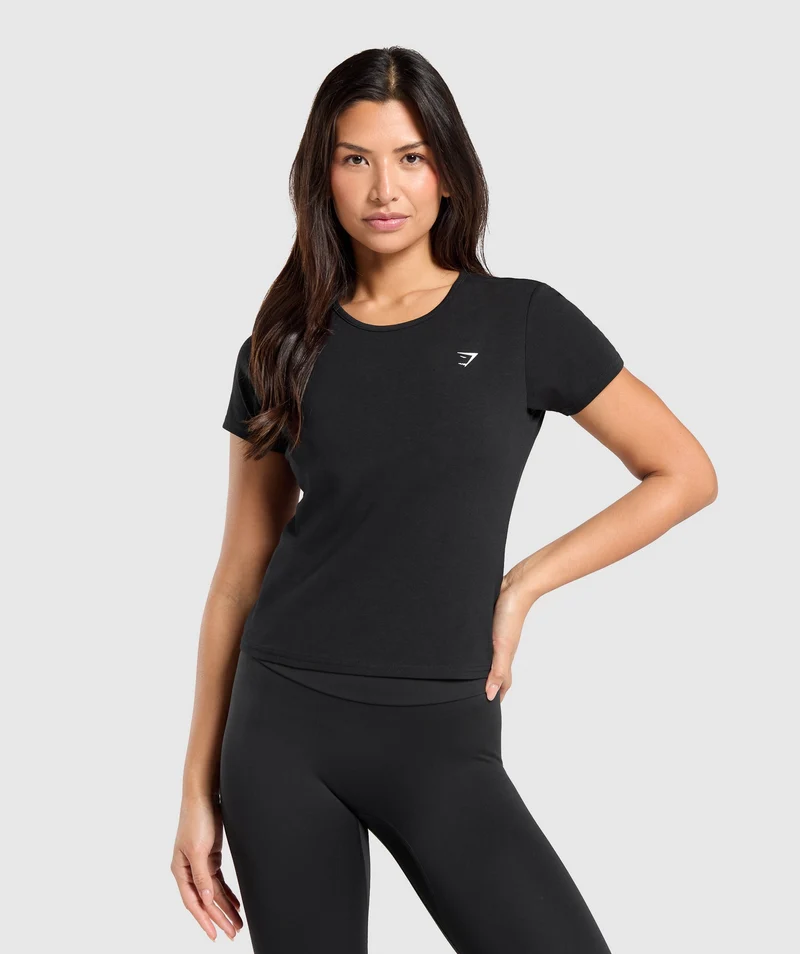 Gymshark Training Cotton Baby Tee - Black
