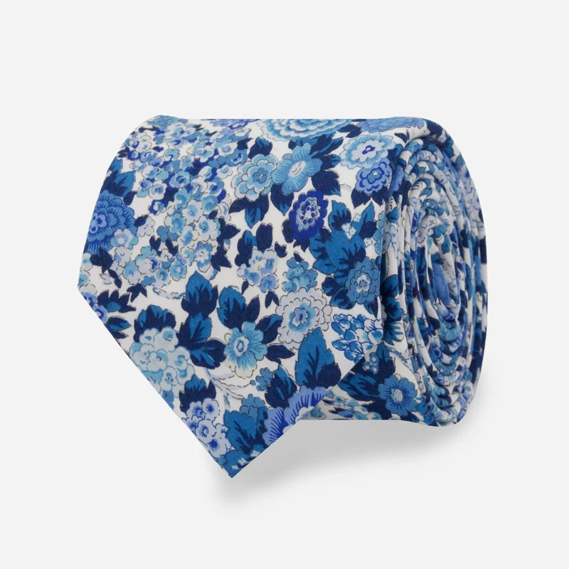 Elysian Day Floral Blue Tie