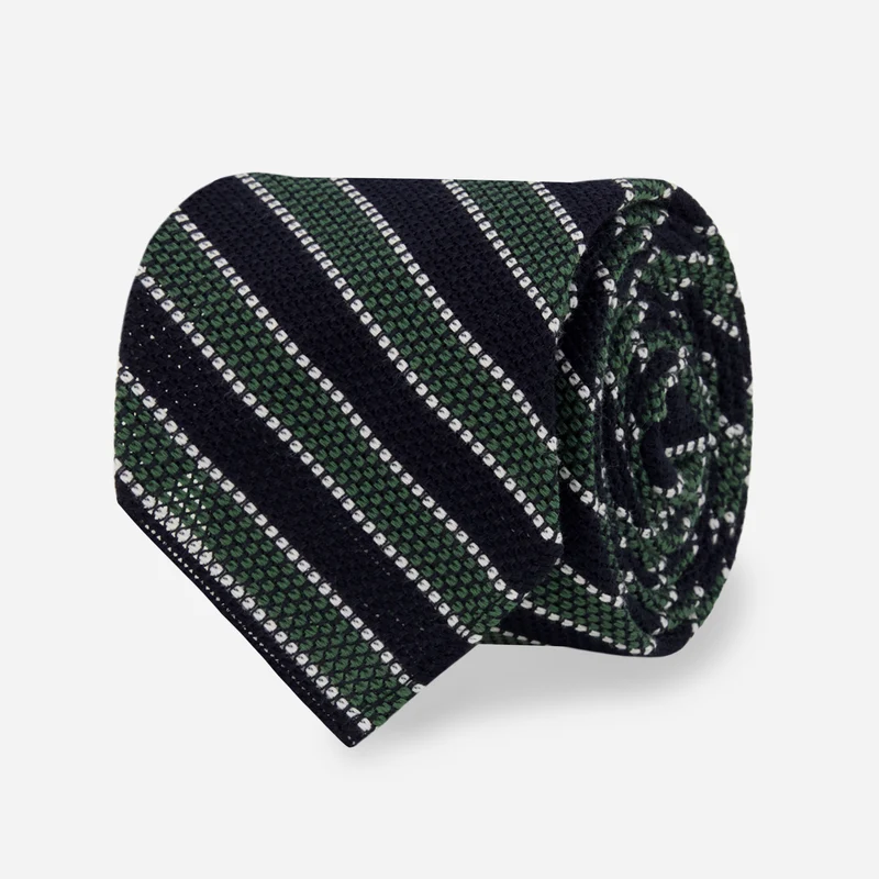 Ivy Stripe Grenadine Forest Tie