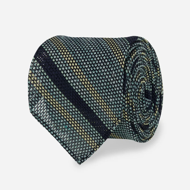 Ivy Stripe Grenadine Mint Tie
