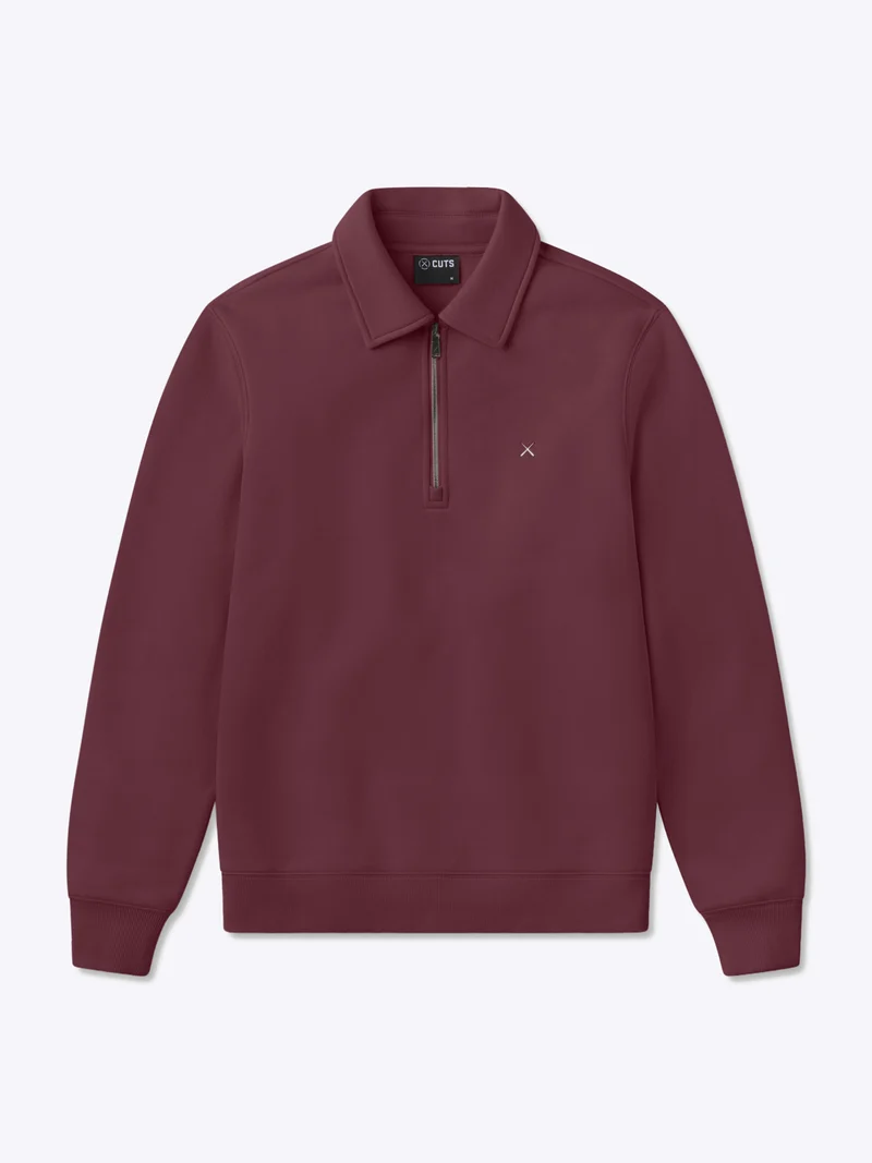 Divine Fleece Q-Zip | Currant Classic-fit