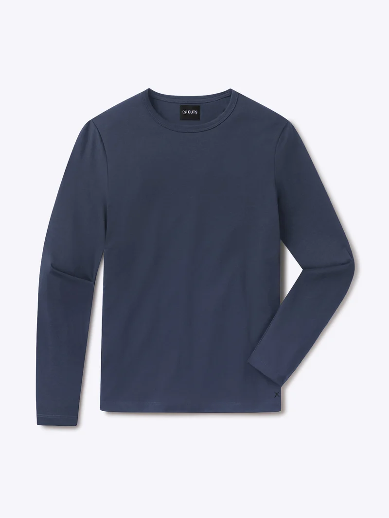 AO Forever Long Sleeve Tee | Pacific Blue PYCA Pro®