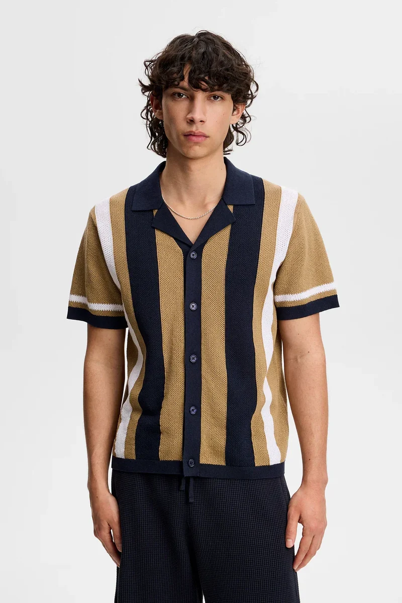 Remus Resort Collar Knit Polo - E188 Kelp