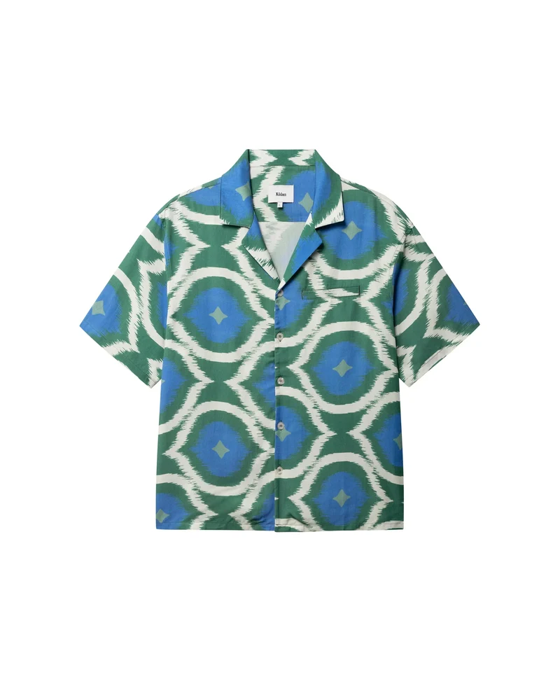 MARANA SHIRT BLUE - GREEN/BLUE