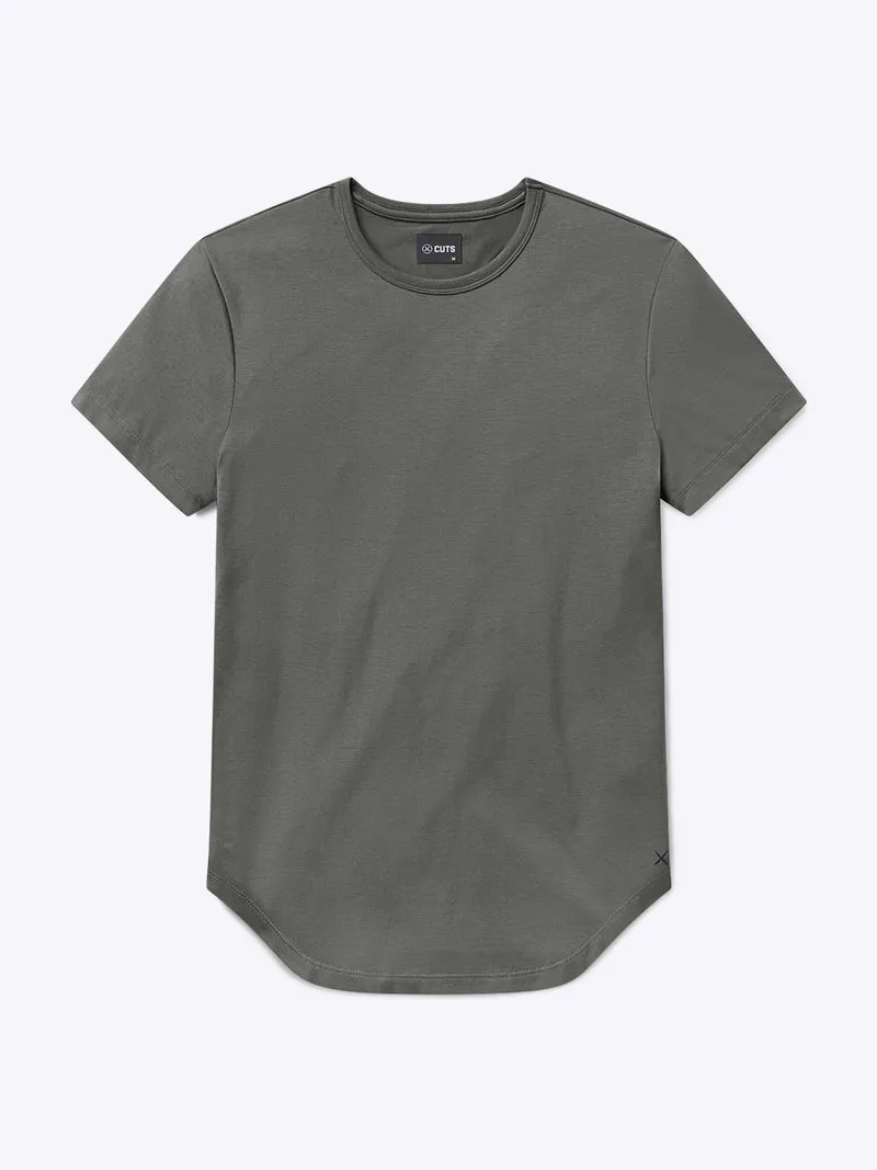 AO Elongated Tee | Castor Grey Signature-fit PYCA Pro®