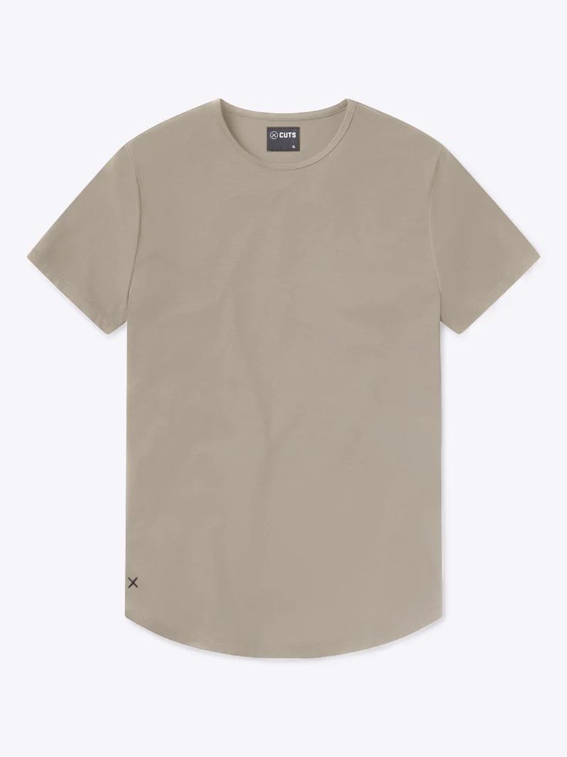 AO Curve-Hem Tee | Pure Cashmere Signature-Fit PYCA Pro®