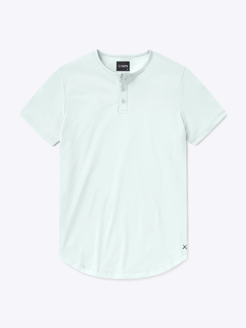 AO Henley Curve-Hem | Diaphonous Signature-Fit PYCA Pro®