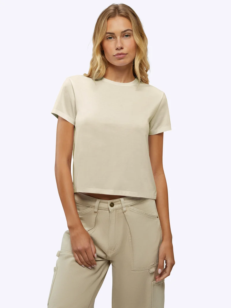 Almost Friday Tee | Ivory Classic-fit PYCA Pro®