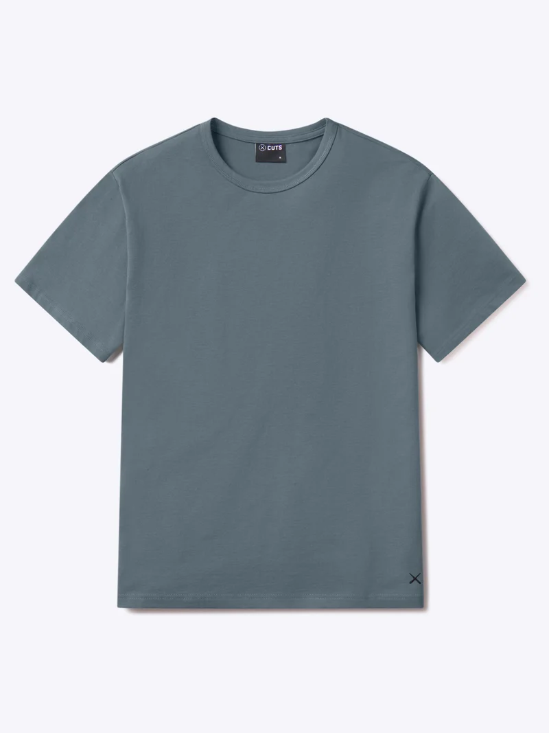 Overtime Oversized Tee | Ocean Storm Relaxed-Fit