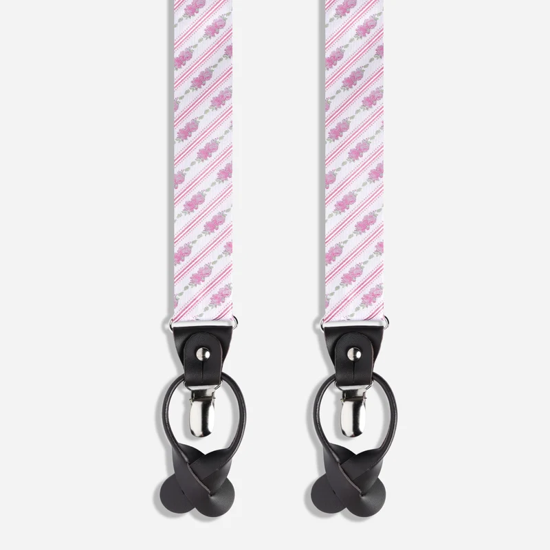 Winner's Circle Floral Hot Pink Suspender