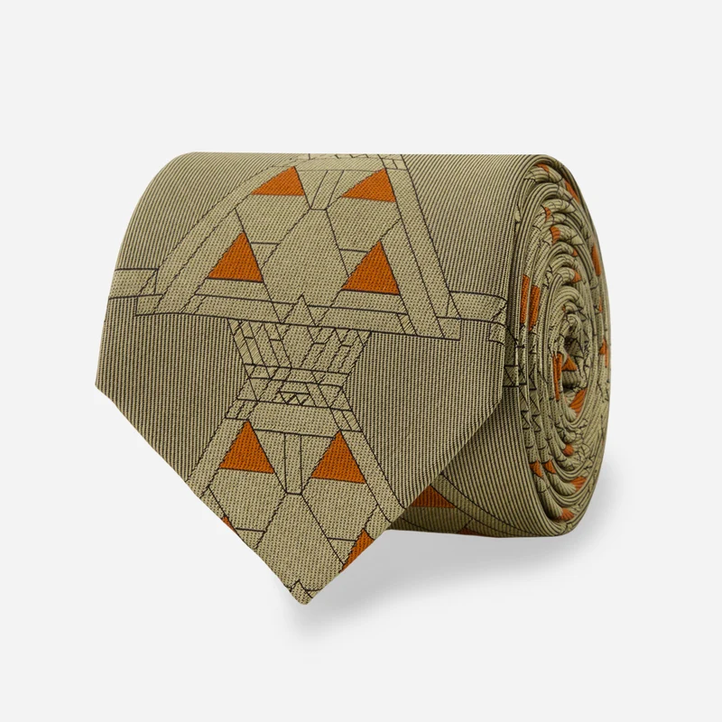 Frank Lloyd Wright Midway Gardens Winter Garden Prairie Wheat Tie