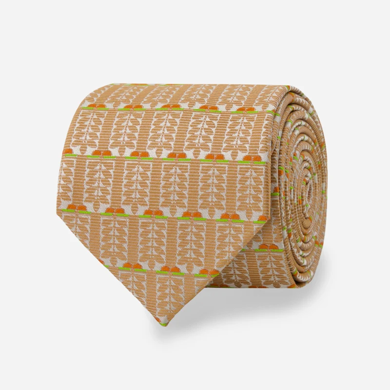 Frank Lloyd Wright Midway Gardens Sprite Detail Pale Terracotta Tie