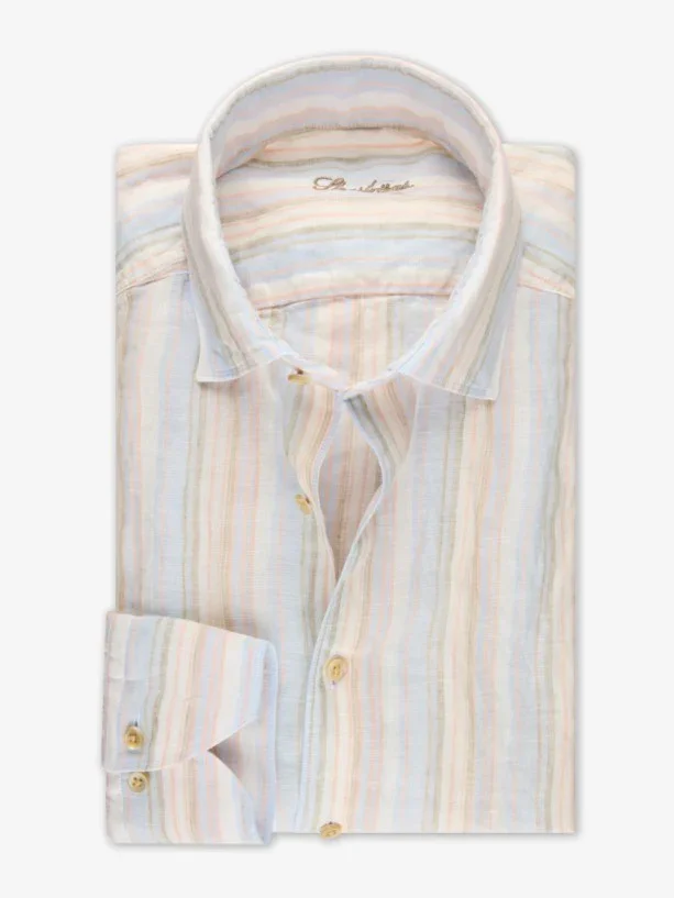 Regular, C72 RC cuff Casual - 102 Light blue stripe