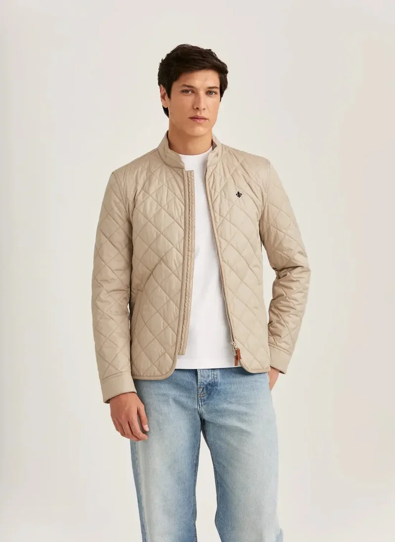 Teddy Quilted Jacket - 05 Khaki
