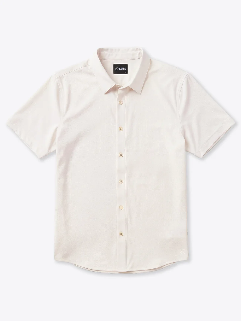 Crossover Button Up | Bone Signature Fit